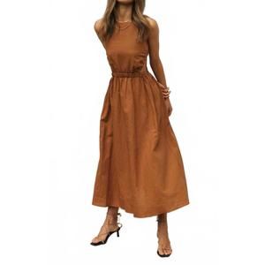 NEW SWEETKAMA open back midi dress in sedona